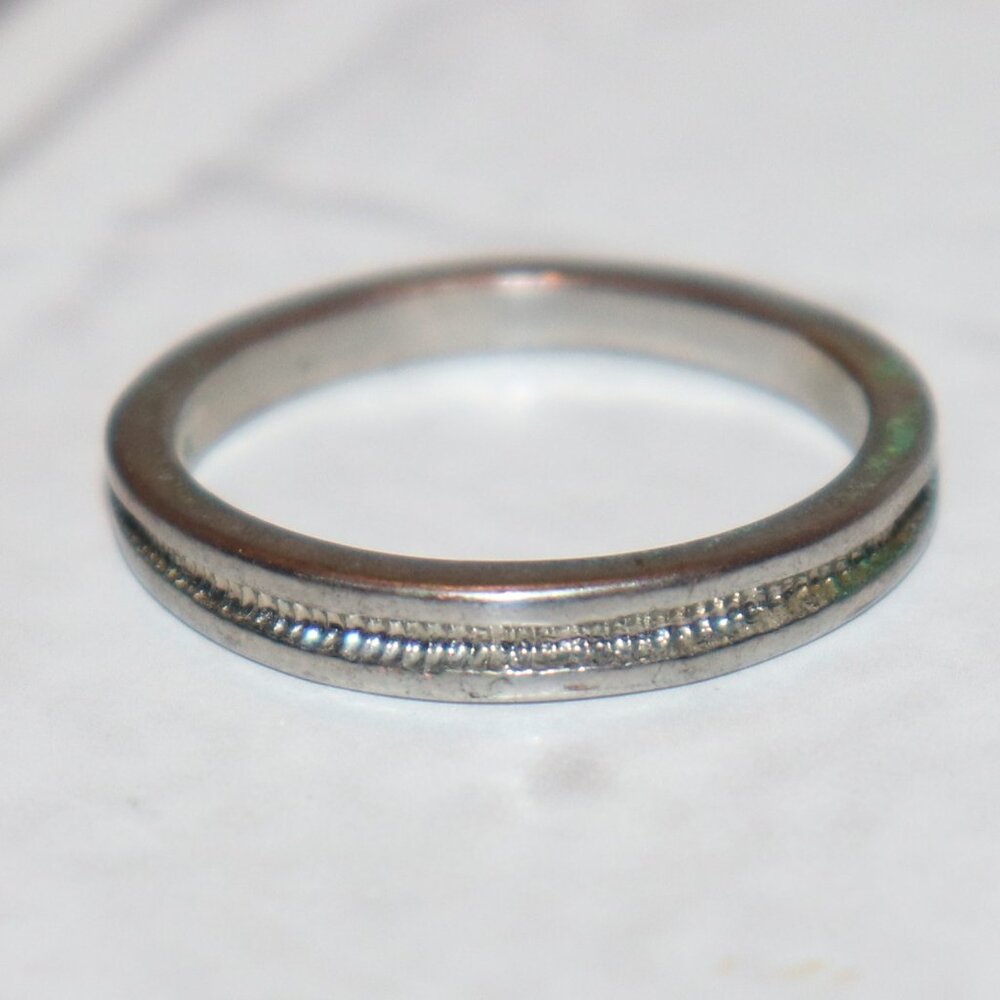 Silver Ring Band – Size 9 Minimalist Shine · Everyday Essential · Petite Drama